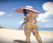 Naked Orc Girl on Beach from hentai orc