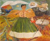 Frida Kahlo &#39;El marxismo dará salud a los enfermos&#39; (1954) Oil on masonite, w600 x h760 mm (without frame) MUSEO FRIDA KAHLO COLLECTION from frida jlal fuk photosoopa ganguly sex anty hot vedioorno miérda para pal পূনিমার চুদা চুদি
