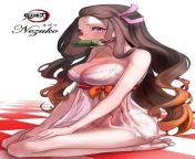 Adult Nezuko in her nightgown (demon slayer) from adult nezuko nude