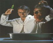 Promotional photo of Jeffrey Combs for H.P. Lovecrafts Re-Animator (1985) from desi s re