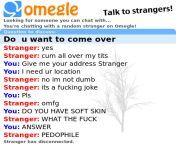 Omegle stranger refuses to say if they have soft skin from depfile omegle