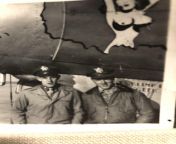 A picture of my great grandpa standing in front of the B-26 he piloted in WW2 called The Milkrun Special from grandpa sex in granddaughter vdo