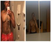 You guys asked about my workouts a lot on my last post so heres my progression from 17 to 19, same weight, completely natural. From fat fuck to slightly chubby fuck from chubby fuck macine