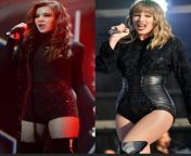 Pick your celebrity wife who you get to fuck after a concert backstage. Hailee Steinfeld or Taylor Swift from celebrity wife rape