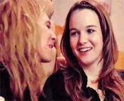 Kay Panabaker being kissed by Juno Temple: Sundance Film Festival 2011 from kay re