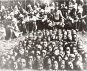 Decapitated heads of Seediq rebels following the Second Musha Incident on Japanese Taiwan. They were beheaded by pro-Japanese natives seated behind the heads. 25 April 1931 from musha dari