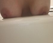 [23f] bending over, resting my abused nipples on the cool bathtub, leaving my ass open and exposed... ? from bending over