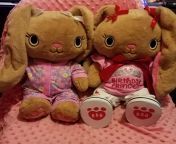 Me and Daddy went to build a bear today?? this is MoMo (left) and LaLa (right)?? from me and daddy