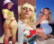 Doja Cat, Billie Eilish, Addison Rae. 1. Super sloppy bj that you can record, cum on her nose. 2. Rough anal, no recording, cum on lips. 3. BDSM, no recording, cum once on face, once in her. from bengaliacall recording
