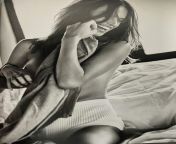 Alessandra Ambrosio sitting on a bed from jotdi myss alessandra