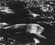 The corpse of a young Russian woman killed by Germans in the area surrounding Leningrad. Summer 1943. Photo by Mikhail Anatolievich Trahman. from naturist young russian