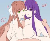 [OC] Titfuck WIP with Yuri and Monika from fuking with yuri