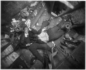 Two dead men (robbers) in the elevator shaft, New York 1915. Photo from the book &#34;Murder in the City: New York, 1910-1920&#34; from new york xxx hd