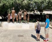 Jerusalem has a new monument to honour the 850,000 Jews who fled, were expelled, or left under duress from Arab countries and Iran. It&#39;s based on the iconic image of Yemenite Jews walking through the desert. from ofw pinay molesting from arab
