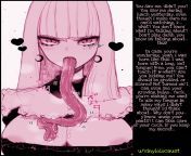 You find out the goth girl has an abnormally long tongue (Implied Blowjob) (Goth Girl) (Artist: KIKIMETAL) (Source in comments) from aldrean goth girl