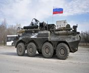 Russian armored vehicle moving through Armiansk, Crimea. [1754x1080] from crimea