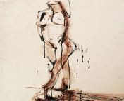 Movement, Me, pastel and India Ink, 2017 from www xxx 89 sex india scandal pathan