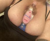 Is it bad if your Titties can make a full size bottle of baby oil seem small.? from bikini full size