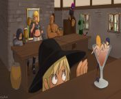 &#123;Fan-art&#125; Gathering of the Slayer Masters in the &#34;Toad and Chicken&#34; Inn from the slayer