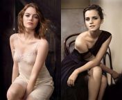 WYR spend 2 hours with Emma Stone slowly stroking and edging you until finally letting you cum on her face, or a 5 minute quick fuck with Emma Watson where you can cum inside her? from quick fuck with loud moaning babi mp4