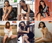 Which country will you visit for a hot Night with one of their finest Woman? (Morena Baccarin, Gal Gadot, Victoria Justice, Ana de Armas, Nina Dobrev, Lena Meyer-Landrut) from trajes de bano nina