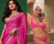 Mrunal Thakur - saree vs bikini - Bollywood and TV actress. from tv actress hot saree navel hd tarak mehta ka oolta chasma story
