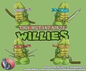 Tiny Mutant Ninja willies (Art by me) from ninja hatori sex by yimoko phot