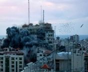 Israeli air strike flattens Palestine Tower with JDAMs in the heart of Gaza City. October 7, 2023 [38772585] from october 1 2023 pussy