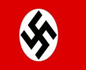Flag of Nazi Germany if the Swastika was off-cent- oh wait no, the Swastika was already off-center from swastika mukgarji