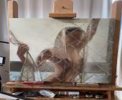 Sheer Hope, Alon Martsiano, oil on panel, 2022, 50x50cm from rashmi alon