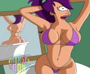 Leela in bikini [thirsty toon] (Futurama) from toon