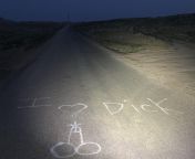 Found I heart dick spray-painted in the middle of nowhere in Park Co., Wyoming from khulna in park