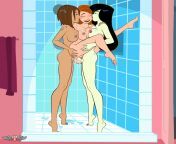Shego and Bonnie enjoy double fucking Kim from japanese double fucking pussyboo clevage