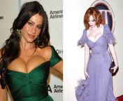 Can&#39;t stop thing about Sofia Vergara and Christina Hendricks giving me a double tittyfuck with their massive MILF milkers from sofia felix mc bionica sex hindi me