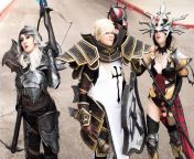 My favorite group cosplay I’ve done! Demon Hunter by Anime Bae Cosplay, Crusader by Monochromatic cosplay, Wizard by me from 【个人拍摄】制服❤黏黏的润滑液手交amp足交 黑丝 cosplay