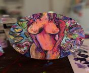first time painting nice boob girl from showing nice boob deshi girl