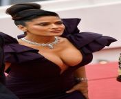 Salma at Cannes showing her big titties!! from anchor anasuya sexallu baud showing her big books
