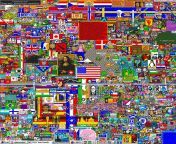 [50/50] Huge Pixel Art Collage From 2017 (SFW) &#124; Collage of Horrible Birth Defects (NSFL) from မြန်အပြာကာout and collage