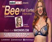 Eila Adams interviews Bee (formerly Kat Curtis) on Naked News! Watch the Schmooze this Sunday! from eila adams