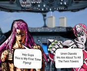 Diavolo Death #911 Diavolo And King Crimson Dies In a Unfortunate Event in 2001 from roblox r63 king crimson