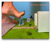 Giantess Puja Destroys Your City Under Her Colossal Soles! from cgi giantess animation