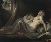 Henry Fuseli - The Incubus Leaving Two Sleeping Women (1780) from sleeping women pussy