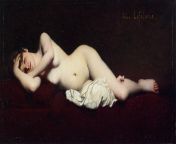 Jules Joseph LeFebvre - Reclining Nude, (1868). [2000 x 904] from anchor suma nude sumita sen x