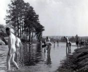 German soldiers bathing naked in a river during WW2 from naked in ganga river