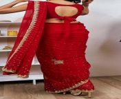 2 post these time wearing saree with backless blouse from wearing saree after