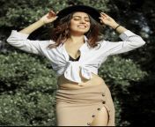 Dinky Kapoor navel in white shirt and brown skirt from dinky kapoor wet sexy sex