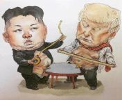 An accurate appraisal of the war of words between North Korea and President Trump. from korea downblouse