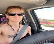 Flashing truckers on 87n from exibitionist wife flashing nude on bench