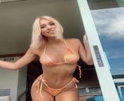 Good day by the pool, great bikini to move to the side and cum blast my pussy from slowmo cum blast by fit girl