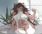 White is the perfect color for Dehya! ? [Genshin Impact] from the hidden spring giantess growth genshin impact animation